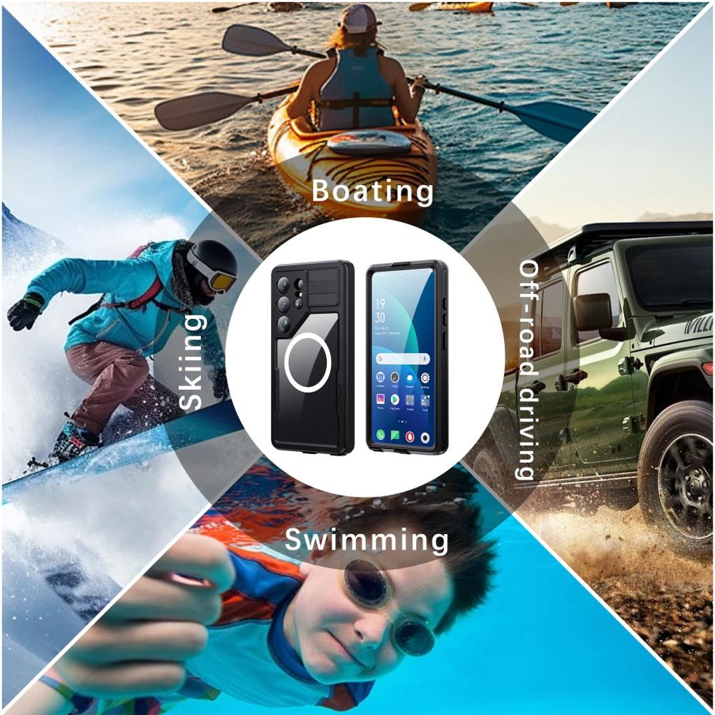 REDPEPPER Samsung Galaxy S26 Ultra MagSafe-skal - Transparent/Svart