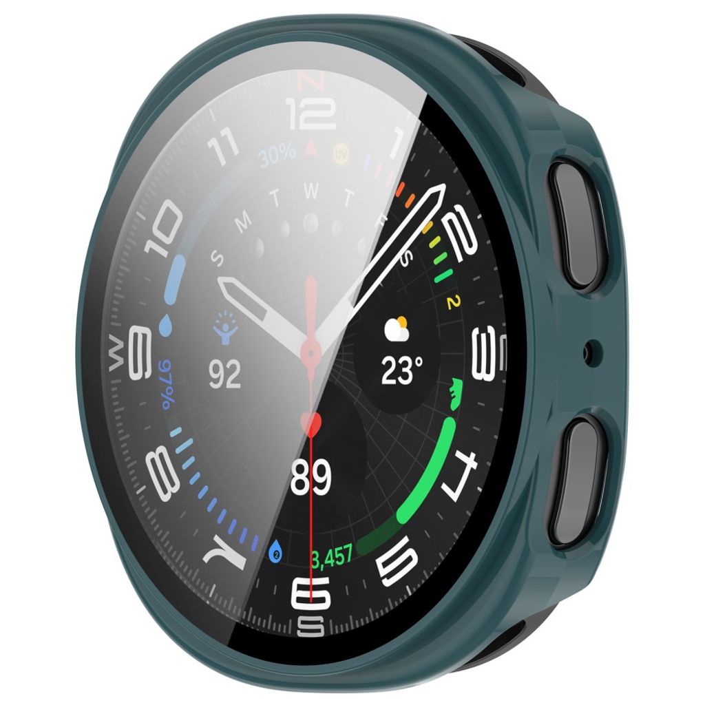 Samsung Galaxy Watch9 40mm Deksel med skjermbeskytter i glass - Grønn