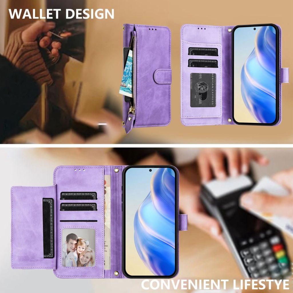Xiaomi 15T Kotelo Korttipaikka - Violetti