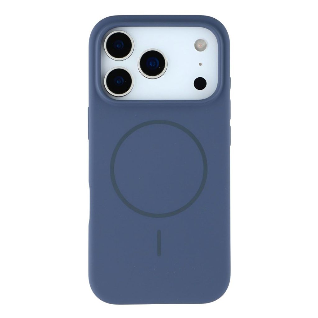 X-LEVEL iPhone 18 Pro Max/17 Pro Max MagSafe kuori silikonista - Tummansininen