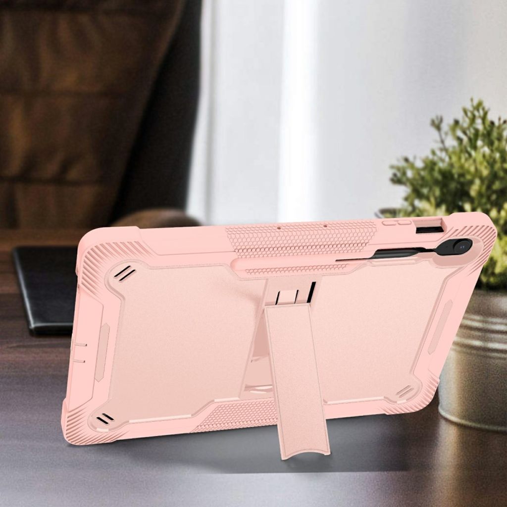 Samsung Galaxy Tab S10 FE Plus Case with Stand - Rose Gold