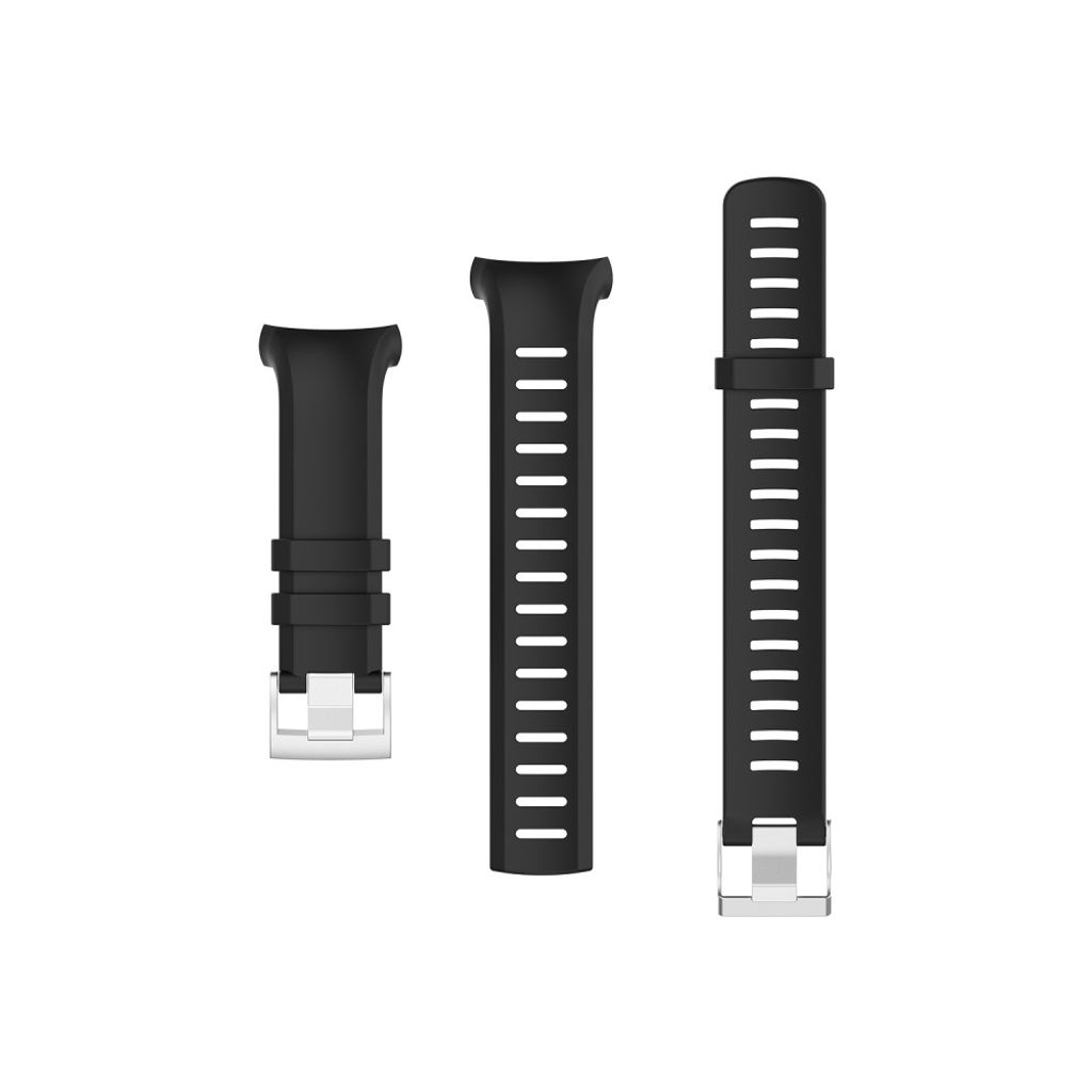 Suunto D6 Dive/D6i Novo/Zulu -kellon ranneke silikonilla – musta