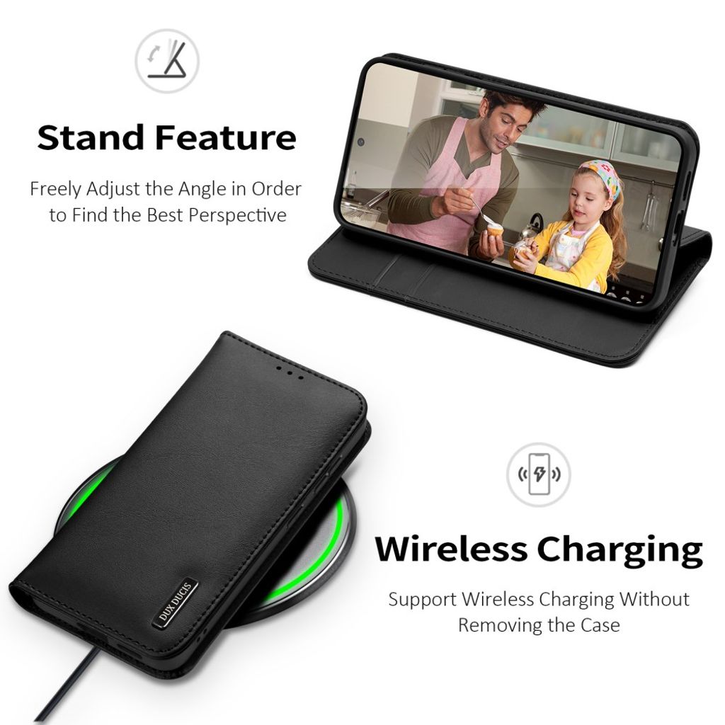 DUX DUCIS Samsung Galaxy S26 Plånboksfodral RFID-blockerande – Svart