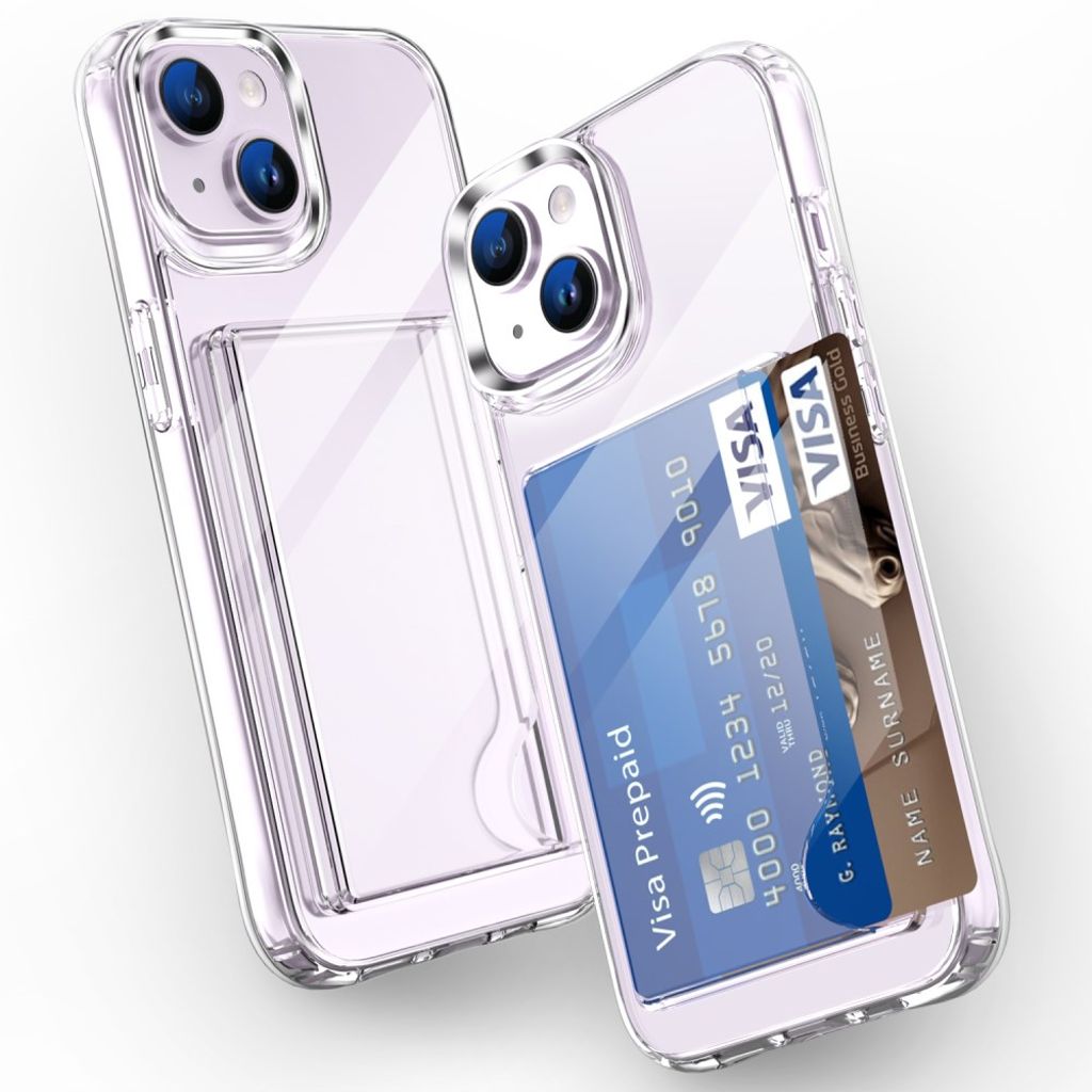 iPhone 13 Case Card Holder - Transparent