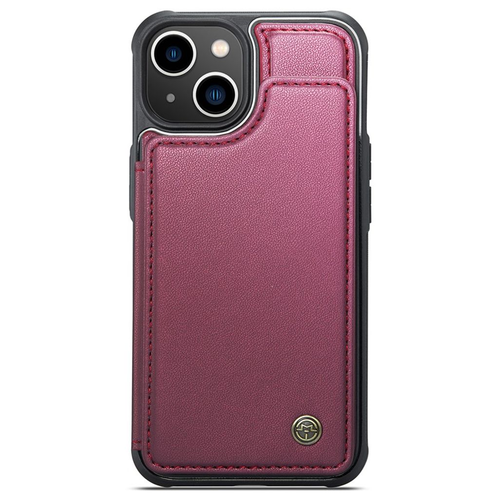 CASEME C22 iPhone 13 Wallet Case RFID Blocking - Red