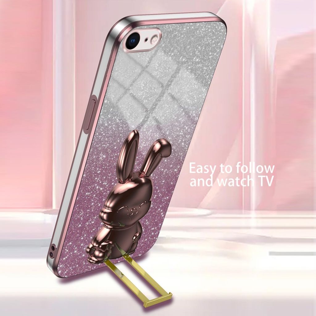 iPhone 6/7/8/SE 2020/2022 Skal med Stativ - Rosa