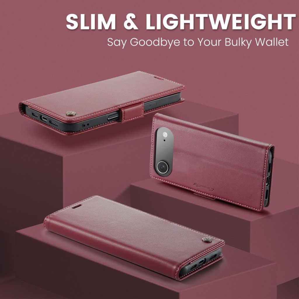 CASEME iPhone Air Fodral med Kortfack - Röd
