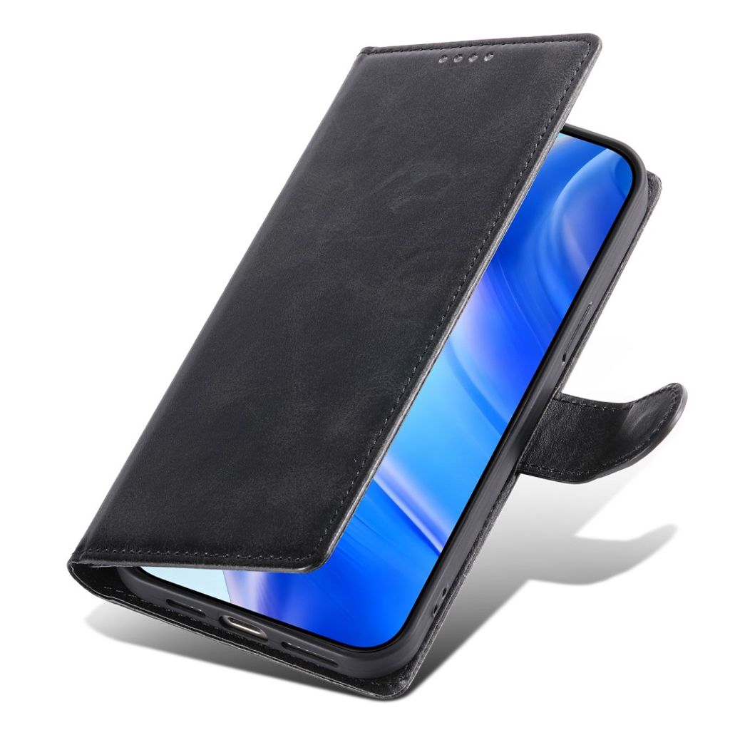 iPhone 18 Pro/17 Pro Plånboksfodral PU-läder med Stativ - Svart