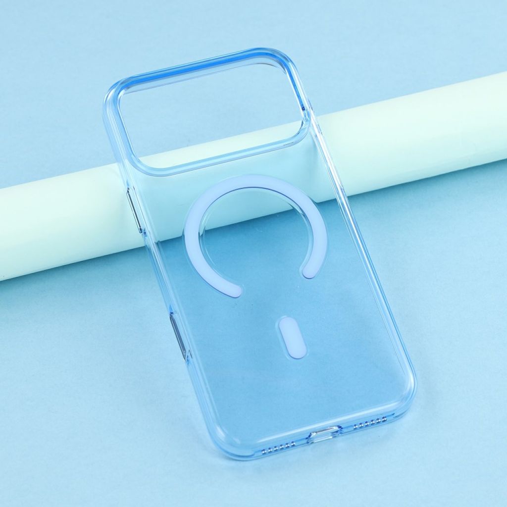 JAUCASE iPhone 18 Pro Max/17 Pro Max MagSafe Kuori - Läpinäkyvä/Sininen