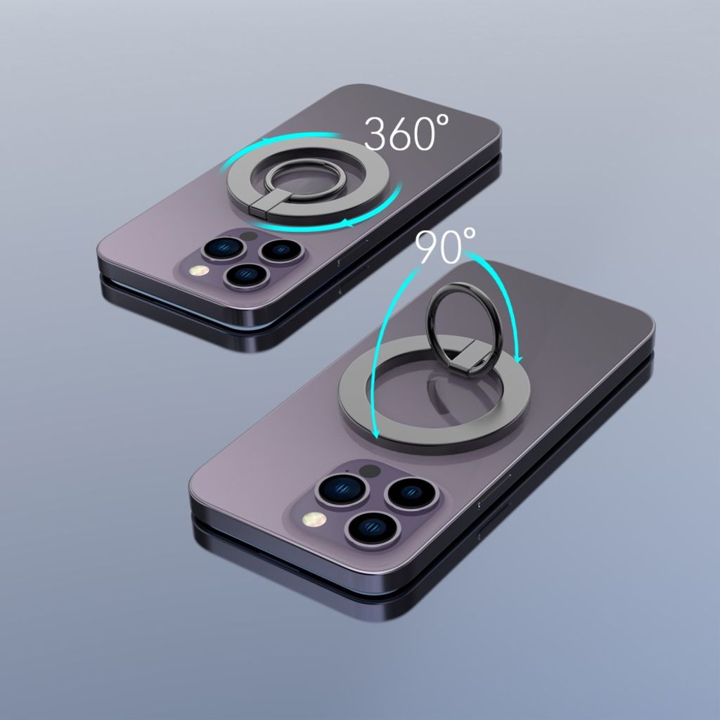 A675 magnetic phone ring holder – black