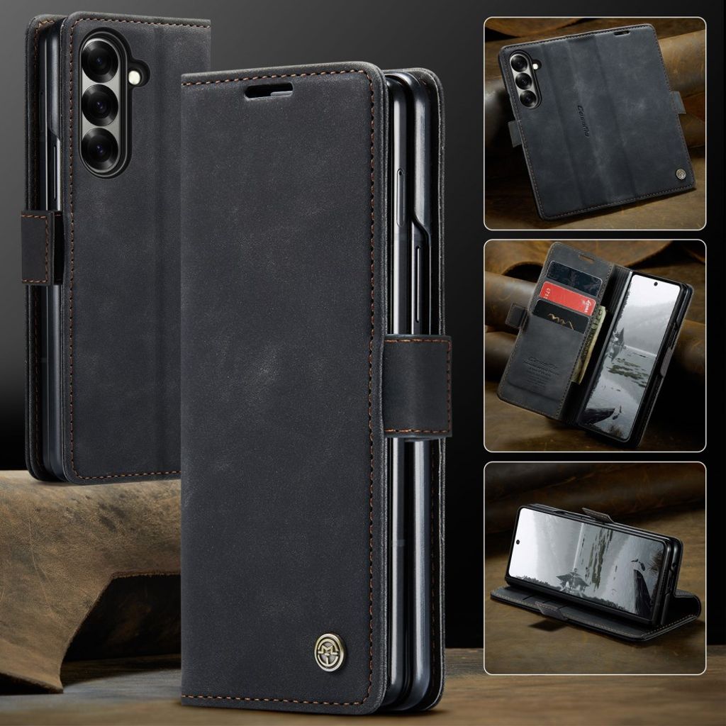 CASEME Samsung Galaxy Z Fold7 5G Plånboksfodral - Svart