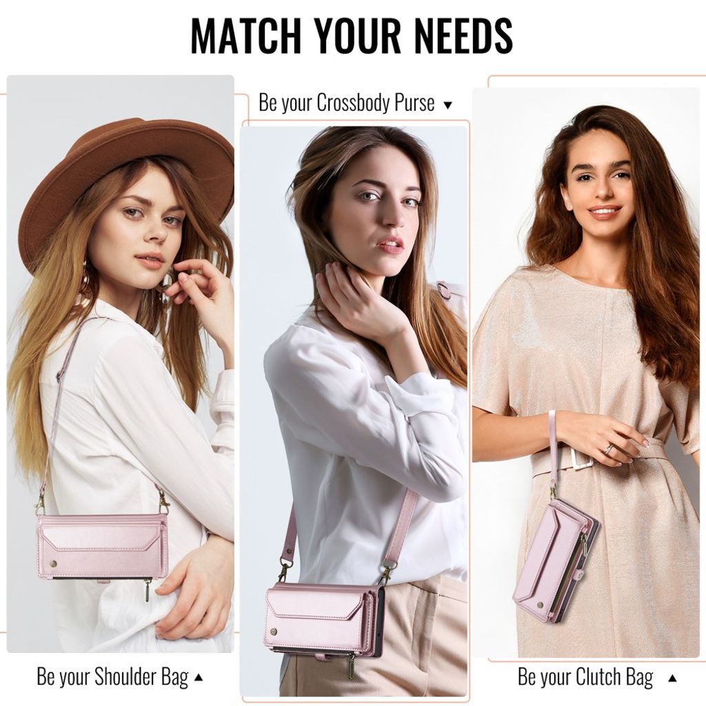 CASEME iPhone 16 Plus Cover with 10 Card Slots - Pink