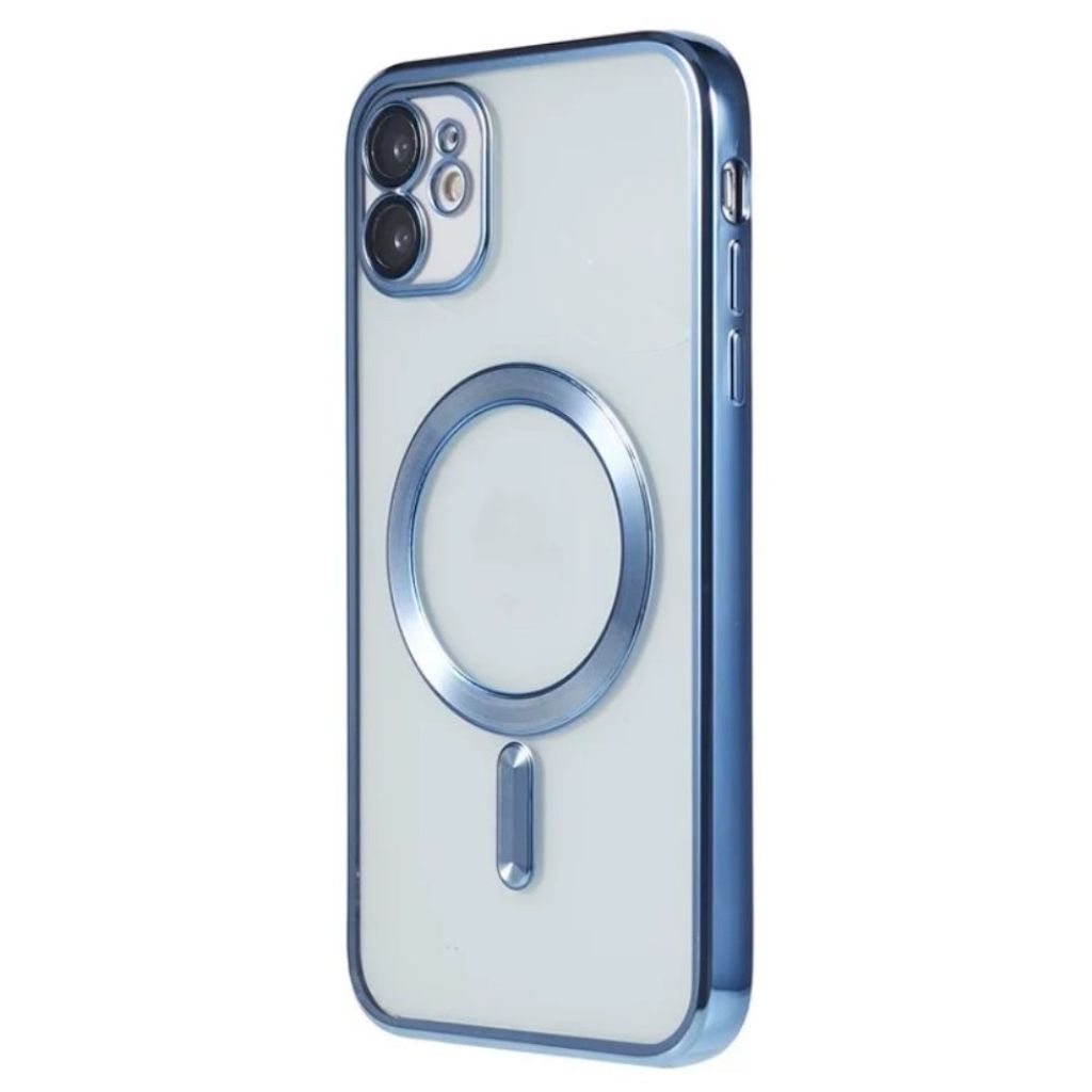 iPhone 11 MagSafe-yhteensopiva Kuori + Näytönsuoja – Sininen