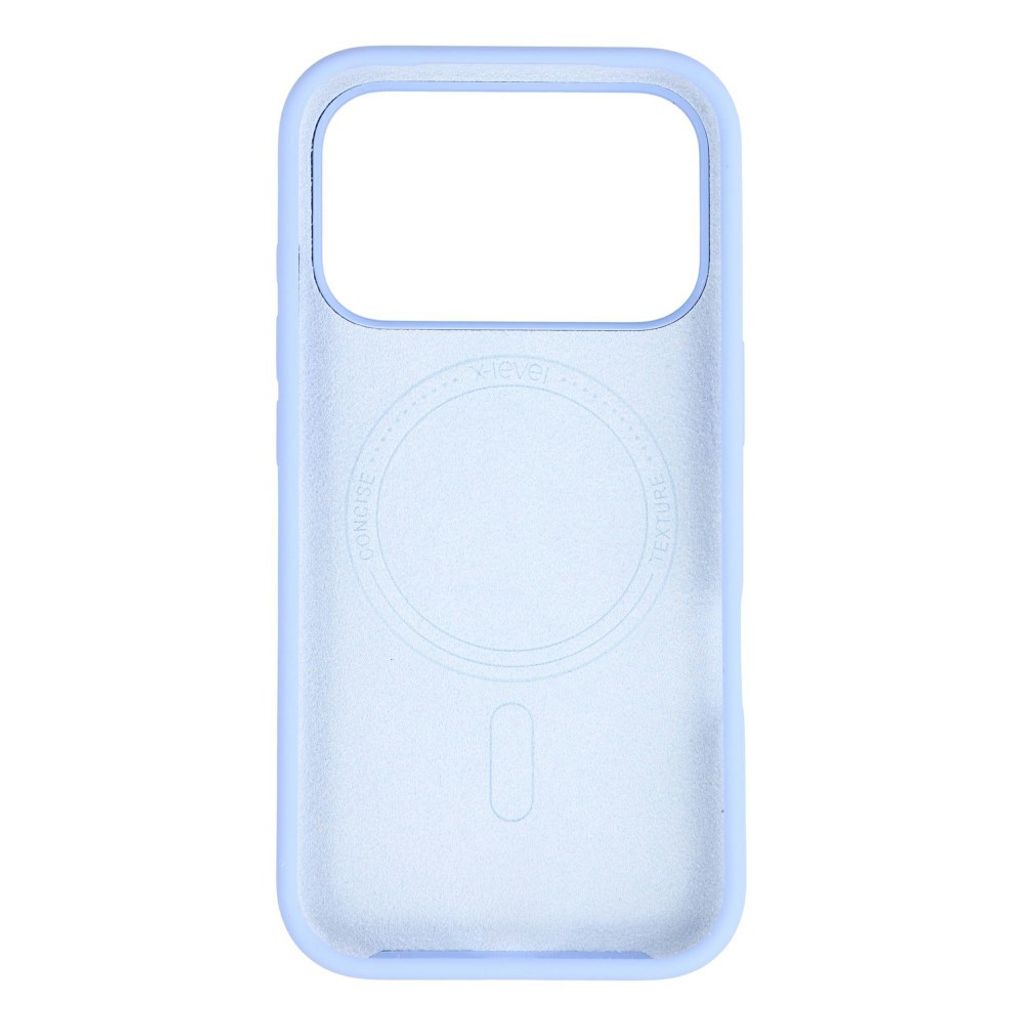 X-LEVEL iPhone 18 Pro Max/17 Pro Max MagSafe kuori silikonista - Vauvan sininen
