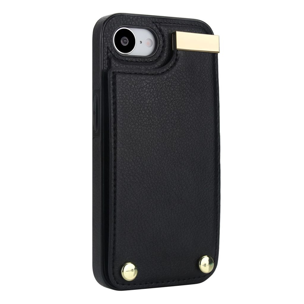 iPhone 16e Case with Card Holder - Black