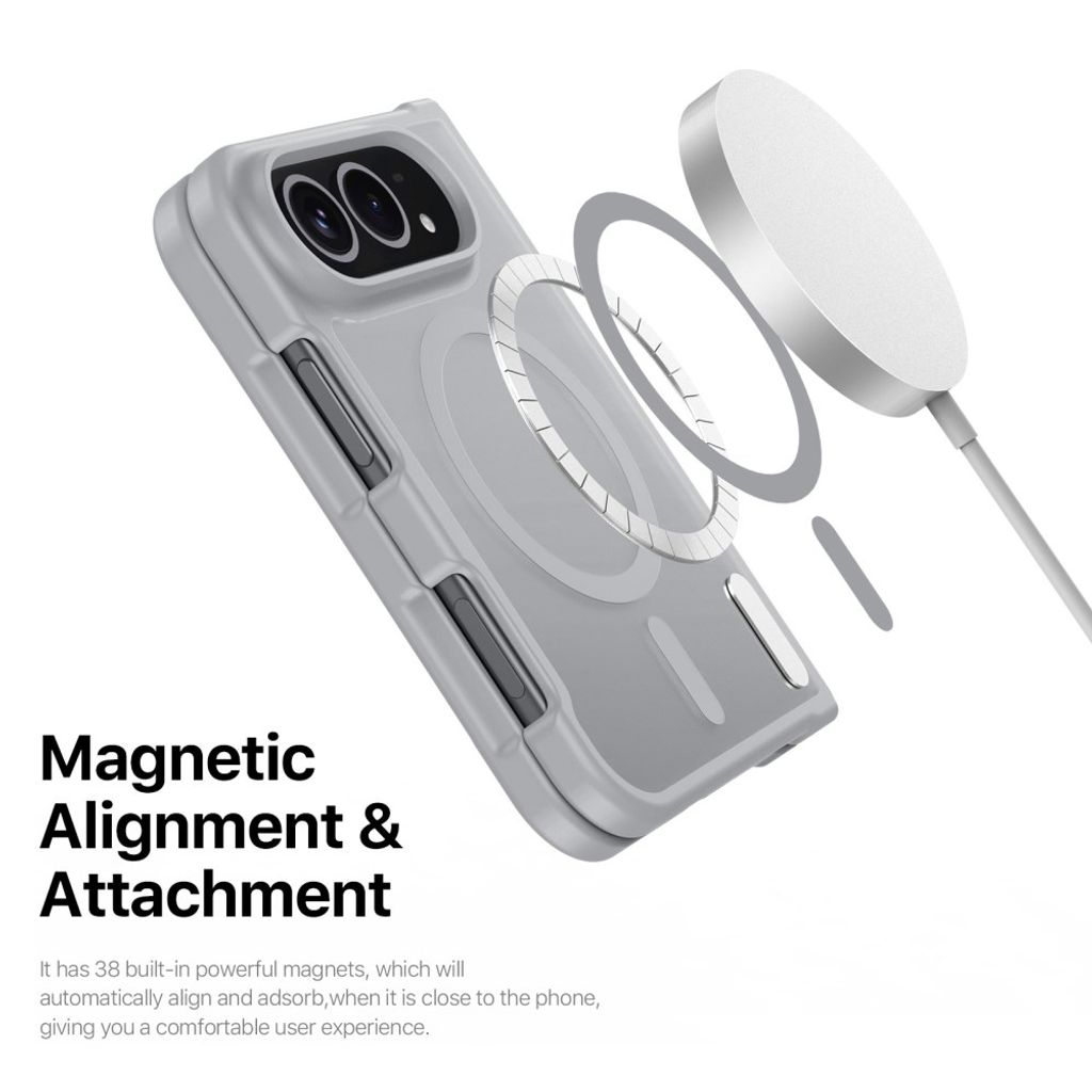 DUX DUCIS iPhone Fold MagSafe Kompatibel Cover - Grå