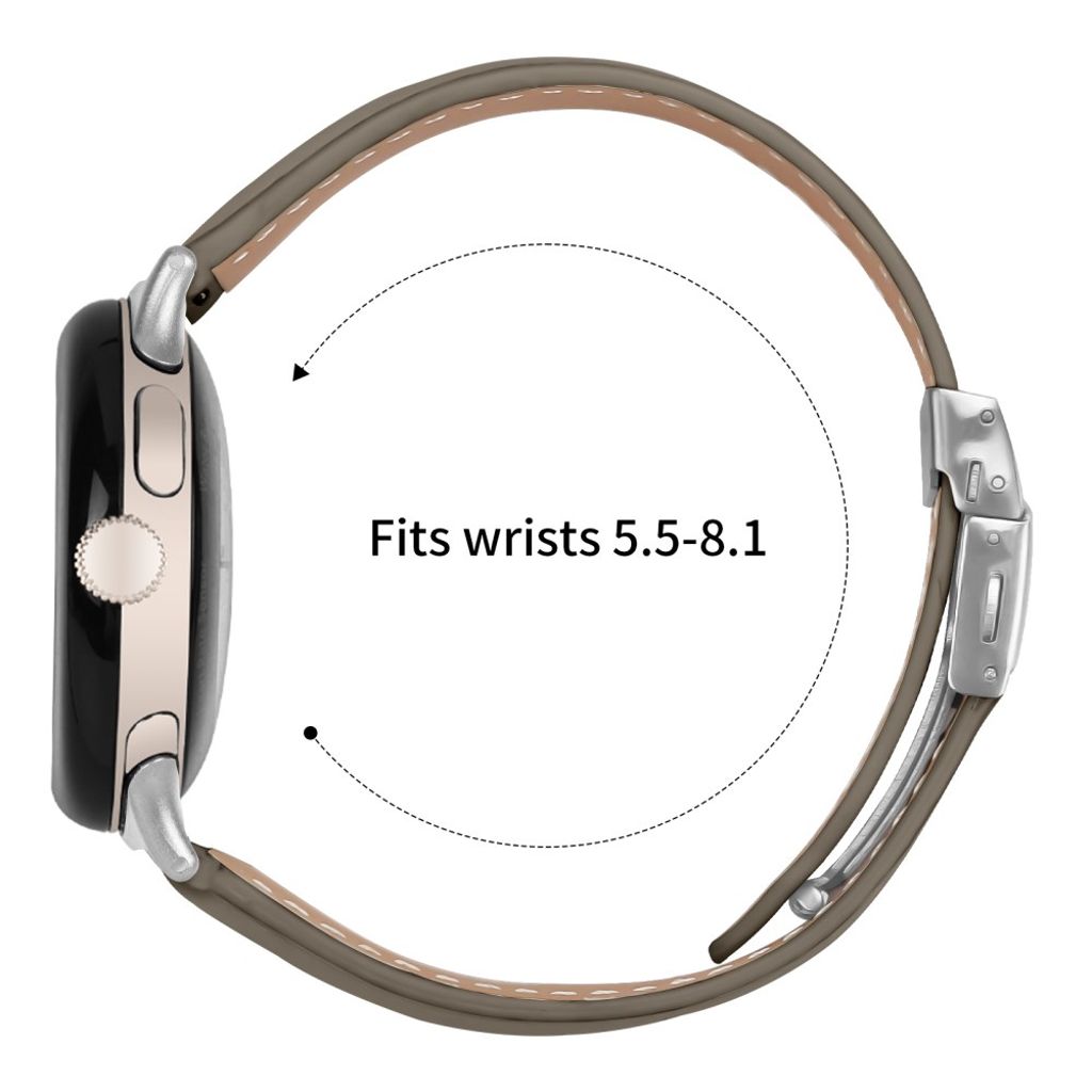 Google Pixel Watch 4 41 mm jne. kellonranneke nahkaa - harmaa