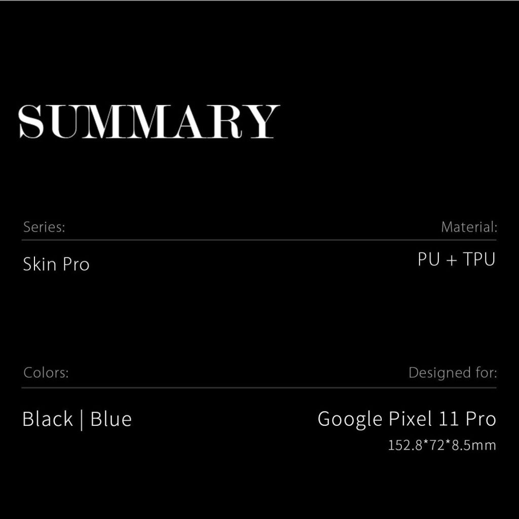 DUX DUCIS Skin Pro Series Google Pixel 11 Pro LommebokCover i PU skinn - Svart
