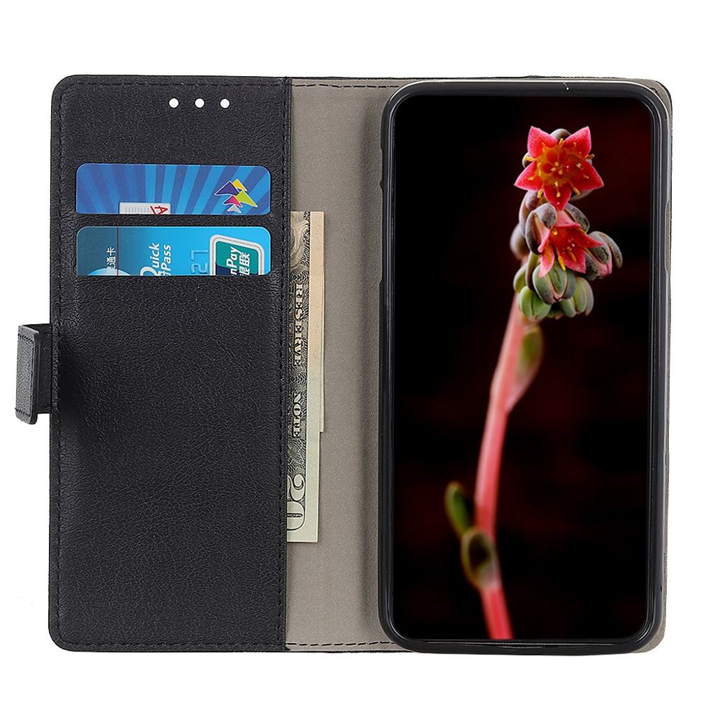 Google Pixel 11/Pixel 11 Pro Plånboksfodral PU-läder Stativ - Svart