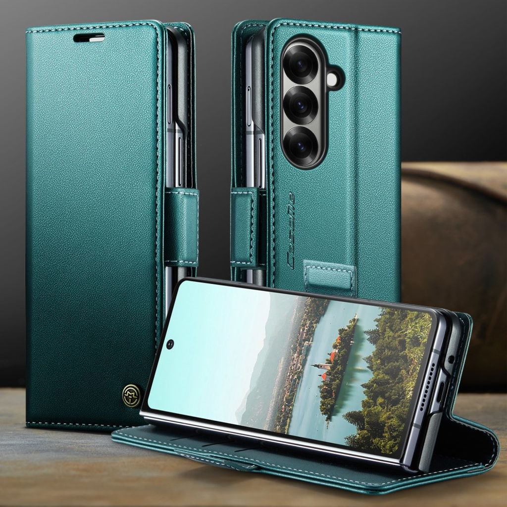 CASEME Samsung Galaxy Z Fold7 5G Fodral med RFID-blockerande - Grön