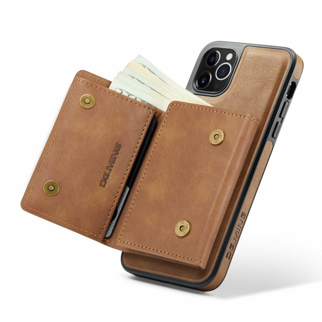 DG.MING iPhone 11 Pro Cover med Pung - Brun