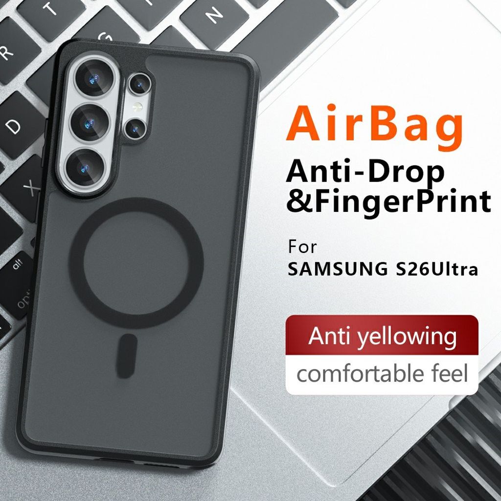 Samsung Galaxy S26 Ultra MagSafe-yhteensopiva kuori - Musta
