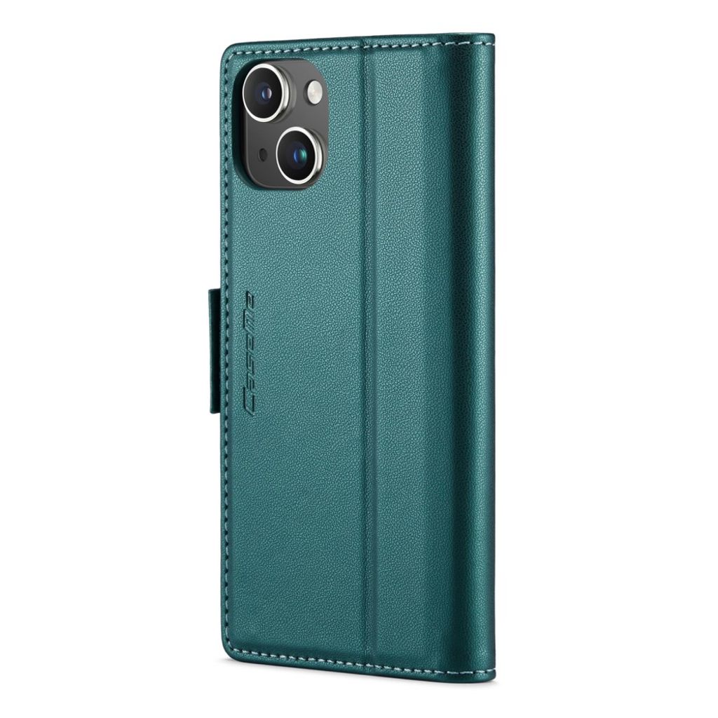 CASEME iPhone 14 Lommeboketui RFID-blokkerende – Grønn