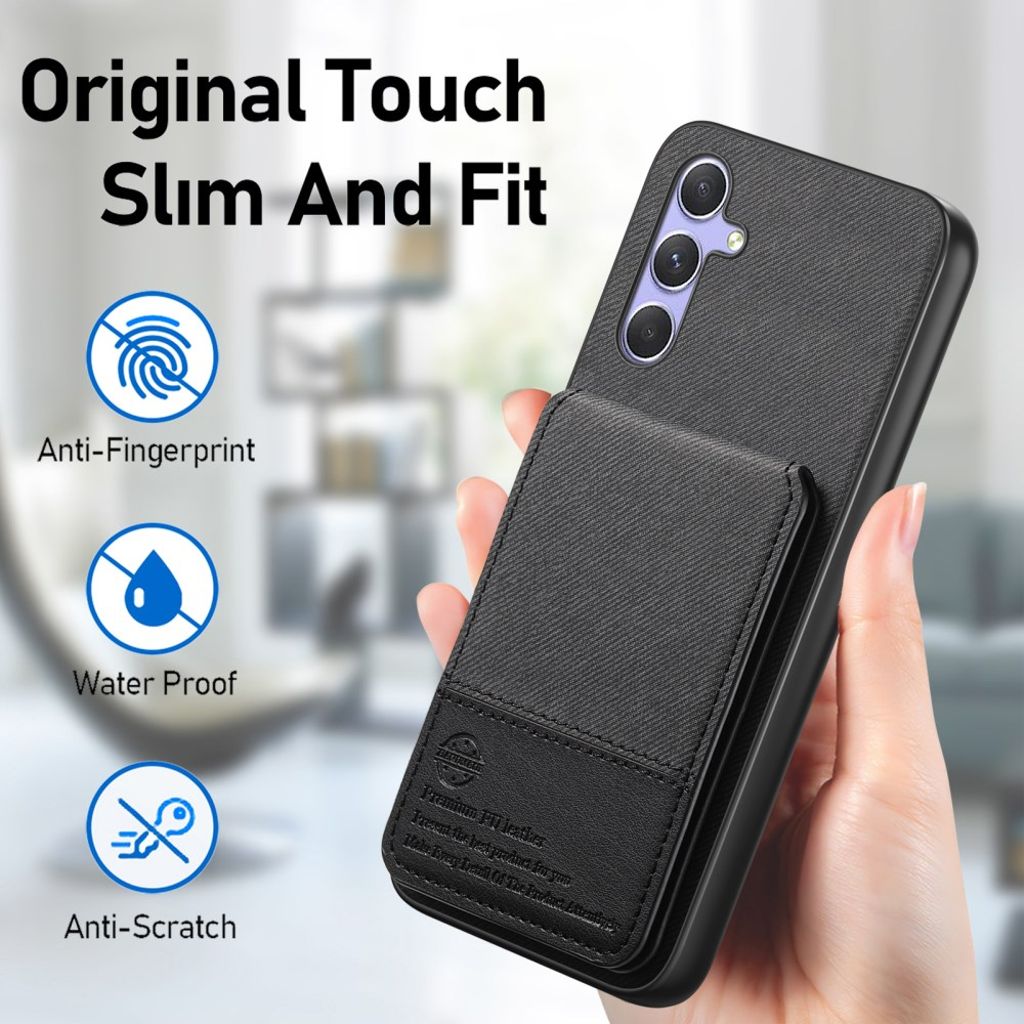 Samsung Galaxy A17 5G Cover med Kortplads - Sort