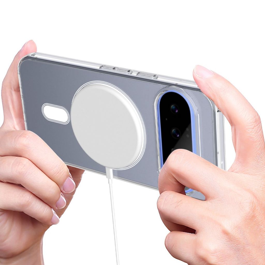 Google Pixel 11 MagSafe Deksel med akrylbakside - Gjennomsiktig