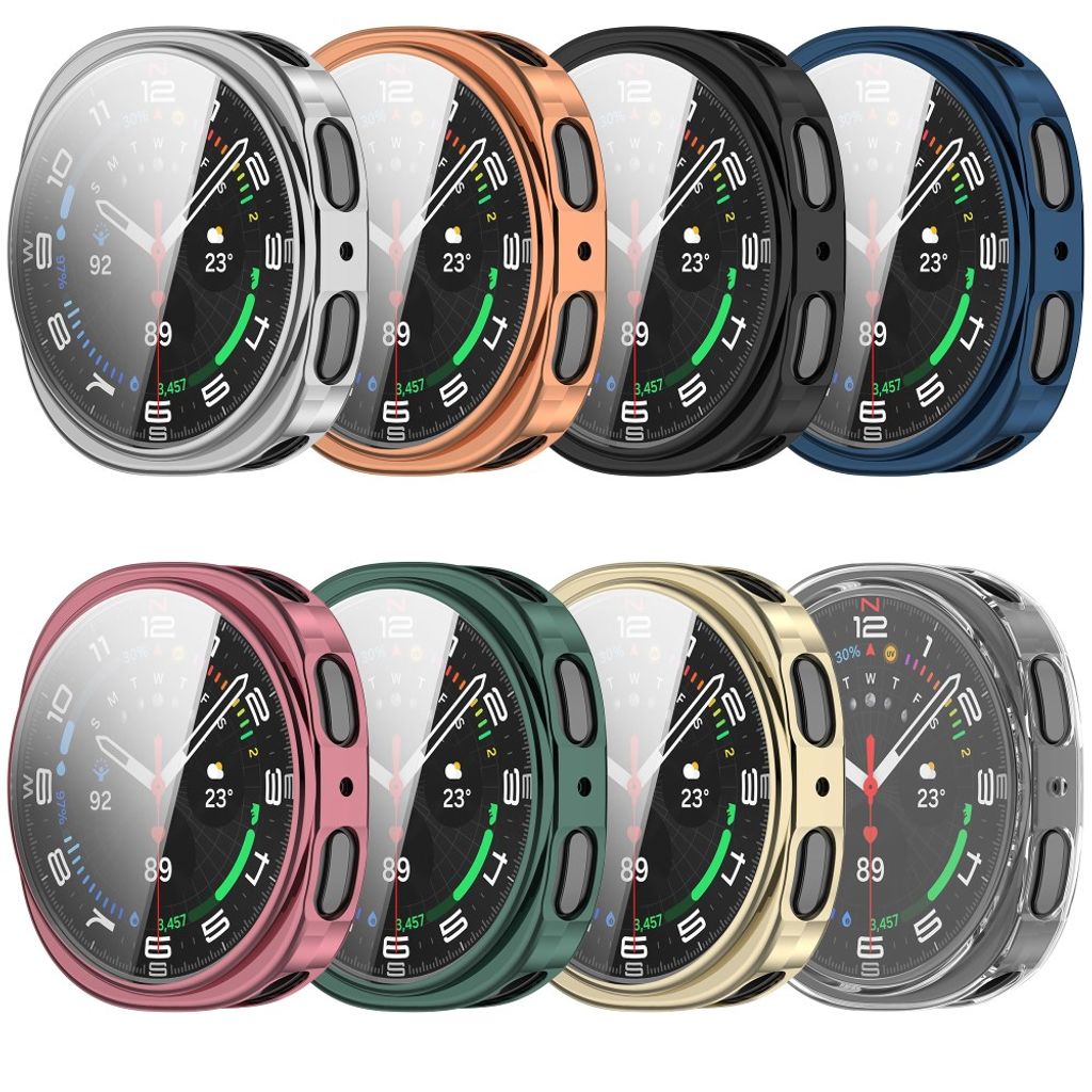 Samsung Galaxy Watch9 44mm TPU-deksel med skjermbeskytter - Rosa