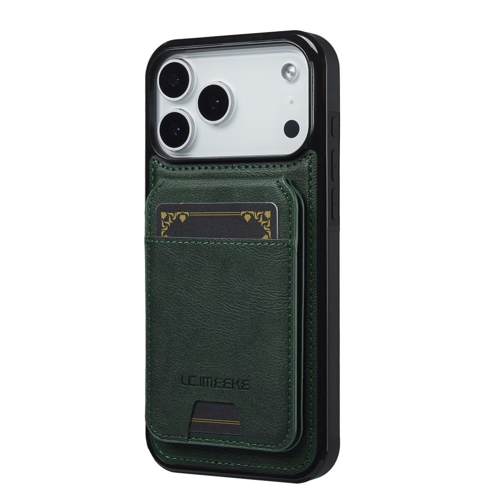 iPhone 18 Pro/17 Pro MagSafe Kuori irrotettavalla Kortin haltija - Vihreä