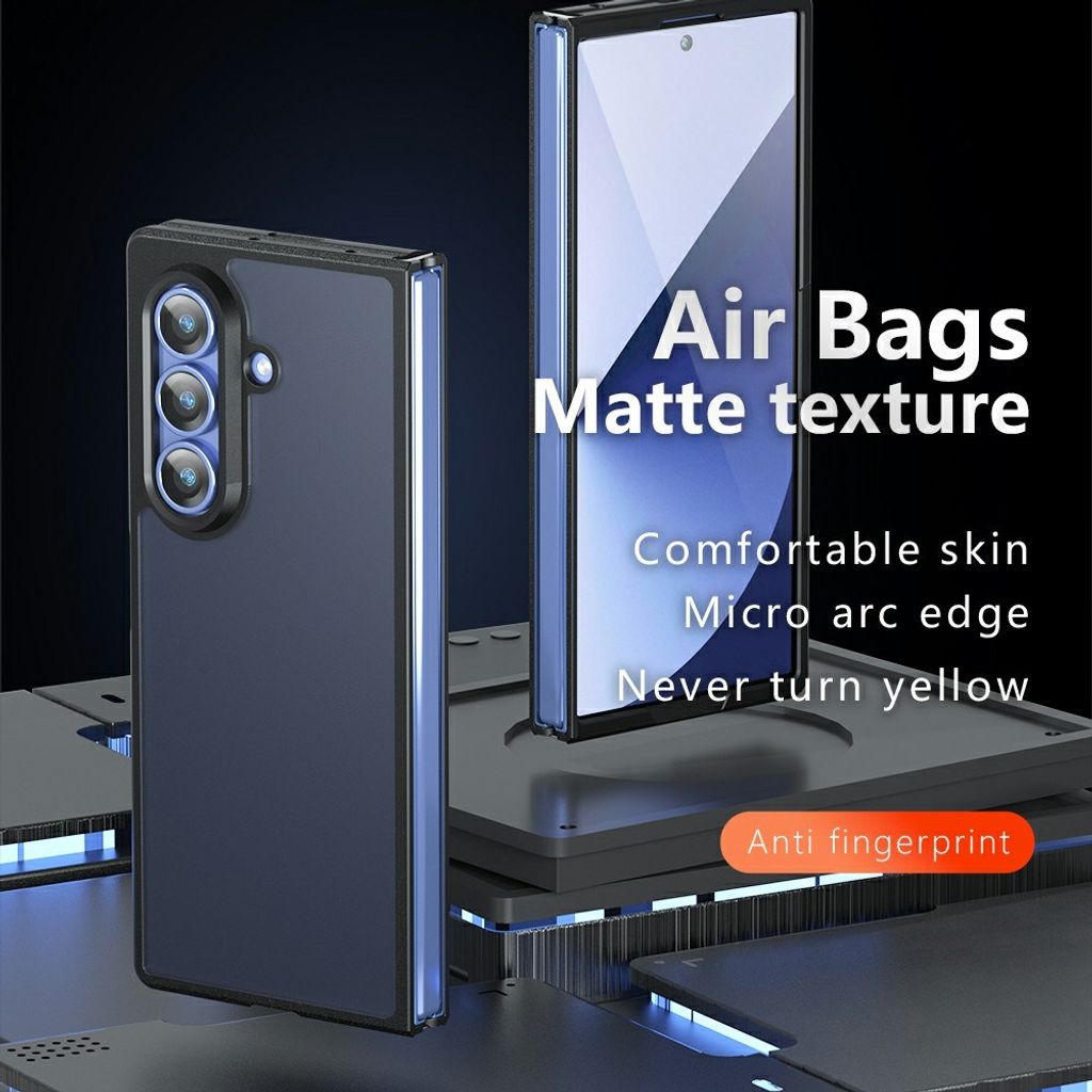 Samsung Galaxy Z Fold8 Ultra Stødsikkert Cover - Gennemsigtig sort
