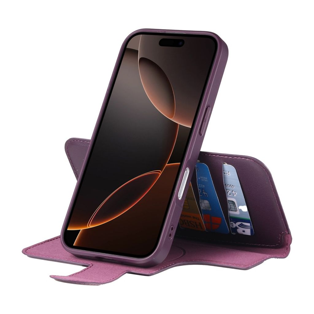 CASENEO iPhone 16 Pro Max Plånboksfodral MagSafe RFID-funktion – Lila
