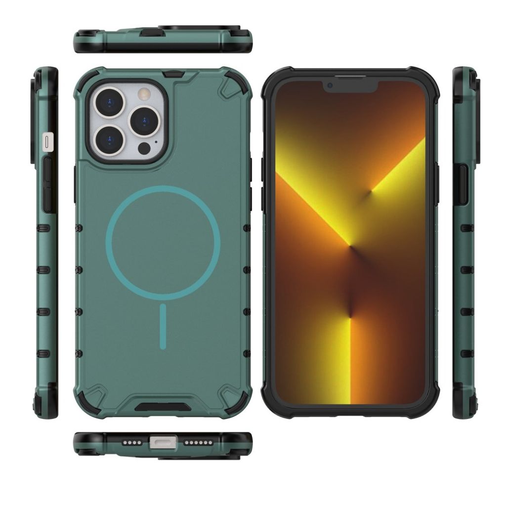 iPhone 14 Pro Max MagSafe Shockproof Case - Green