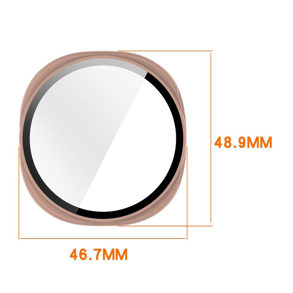 Samsung Galaxy Watch8 44mm Case with Screen Protector - Silver