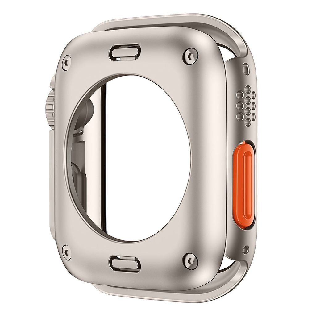 Apple Watch Series 9/8/7 45 mm deksel med skjermbeskytter i herdet glass – svart