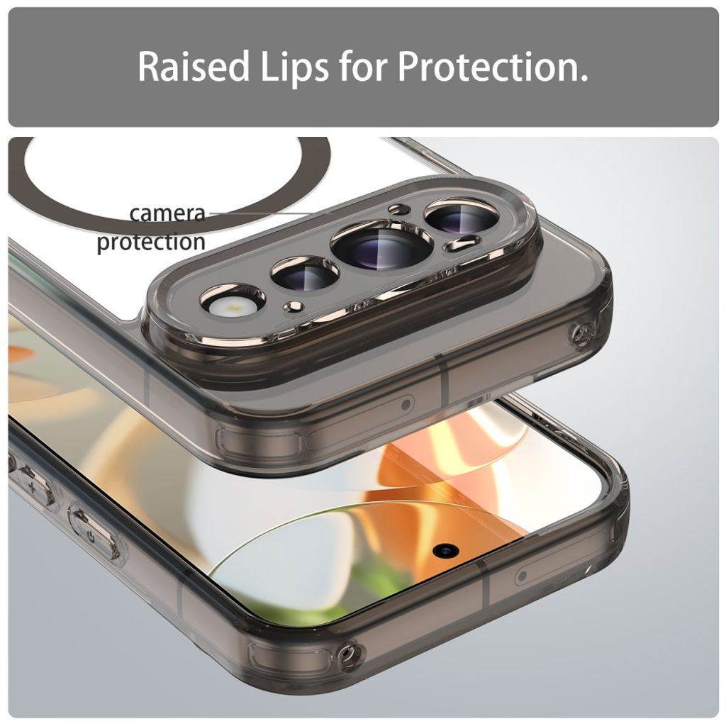 Google Pixel 11 MagSafe Skal - Transparent Svart