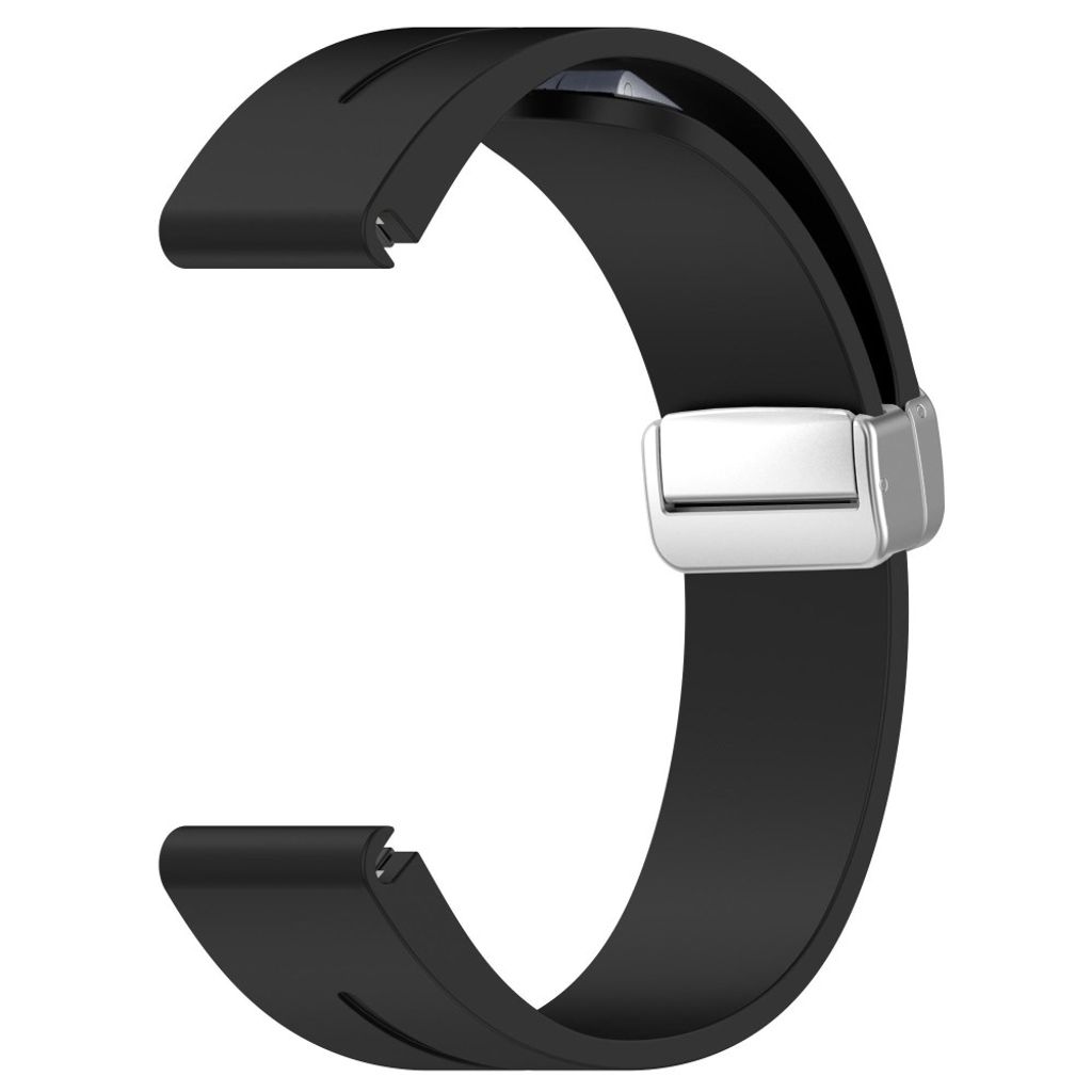 Garmin Fenix 7S etc. silicone watch strap - black