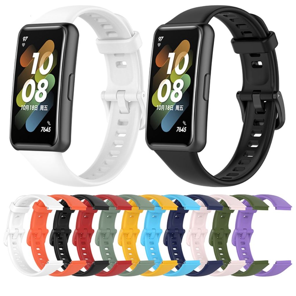Huawei Band 7 -kellonranneke silikonilla – musta