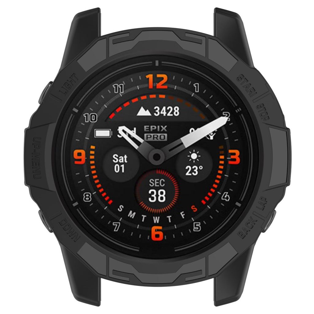 Garmin Epix Pro/Fenix 7X TPU Deksel – Svart