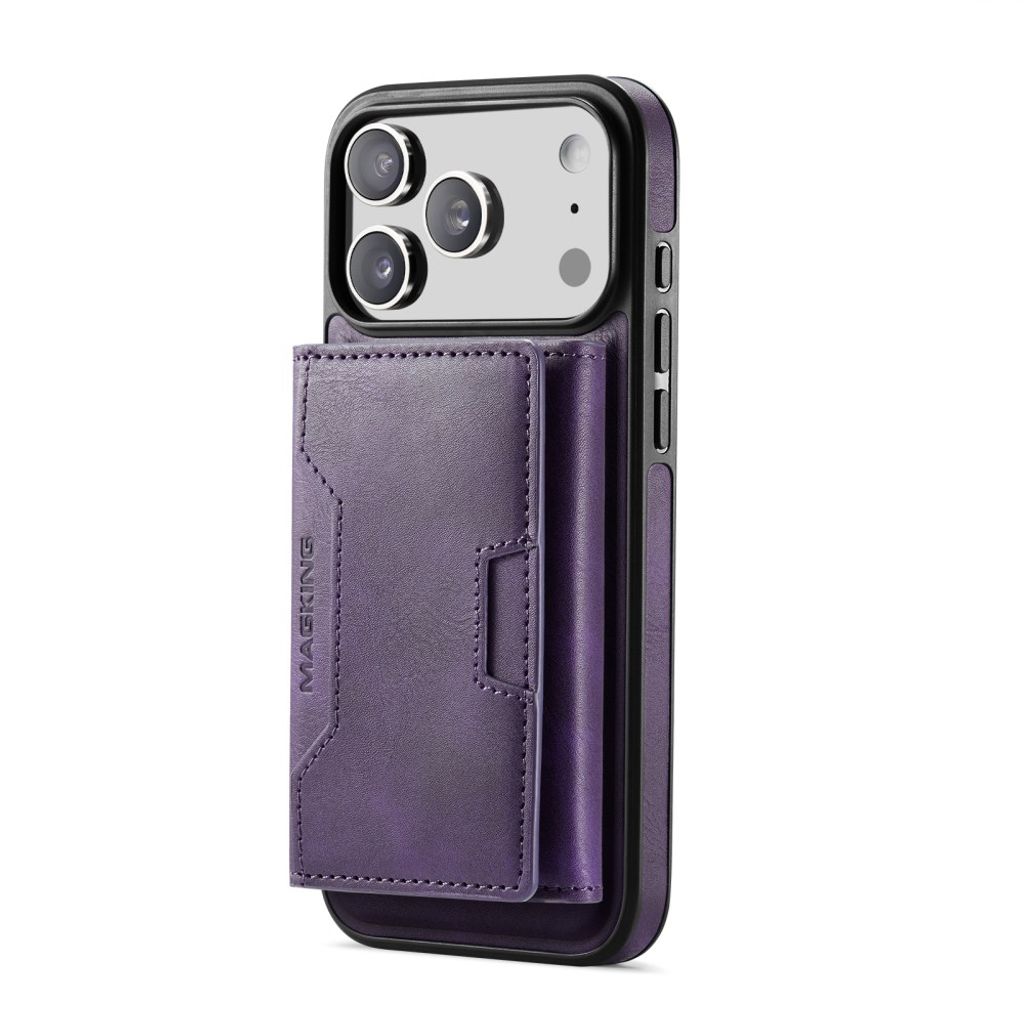 MAGKING iPhone 18 Pro Max/17 Pro Max MagSafe Kuori irrotettavalla lompakolla - Violetti