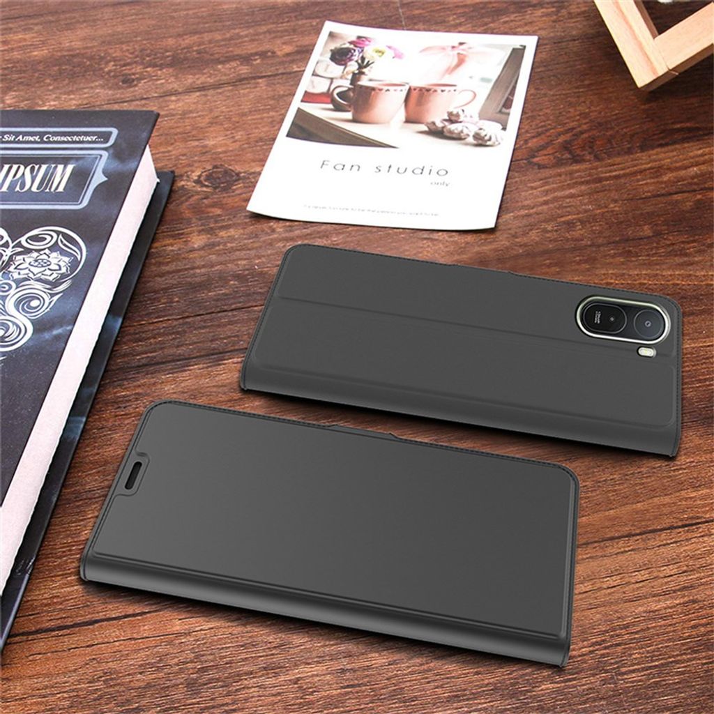 Xiaomi Poco C85x 5G/Redmi A7 Pro Fodral Kortfack Stötsäker - Svart