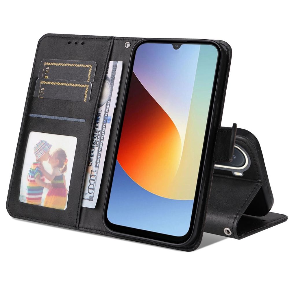 Xiaomi Poco C85x 5G/Redmi A7 Pro Plånboksfodral - Svart