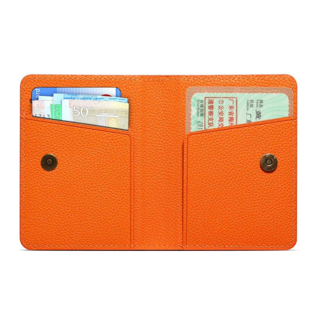 DENIOR MagSafe Wallet Magnetisk Kortholder for Mobiltelefon - Oransje