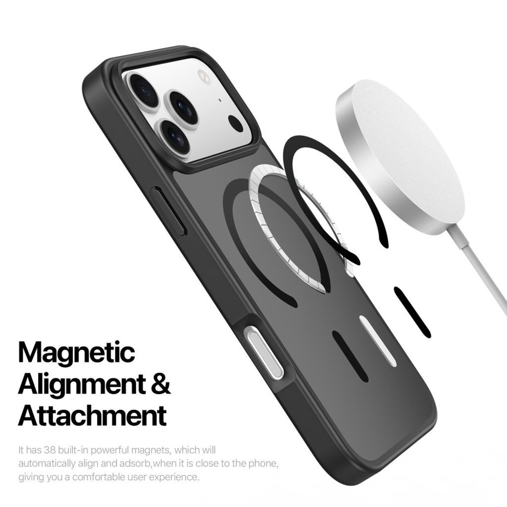 DUX DUCIS MagSafe-deksel til iPhone 17 Pro Max/iPhone 18 Pro Max – svart