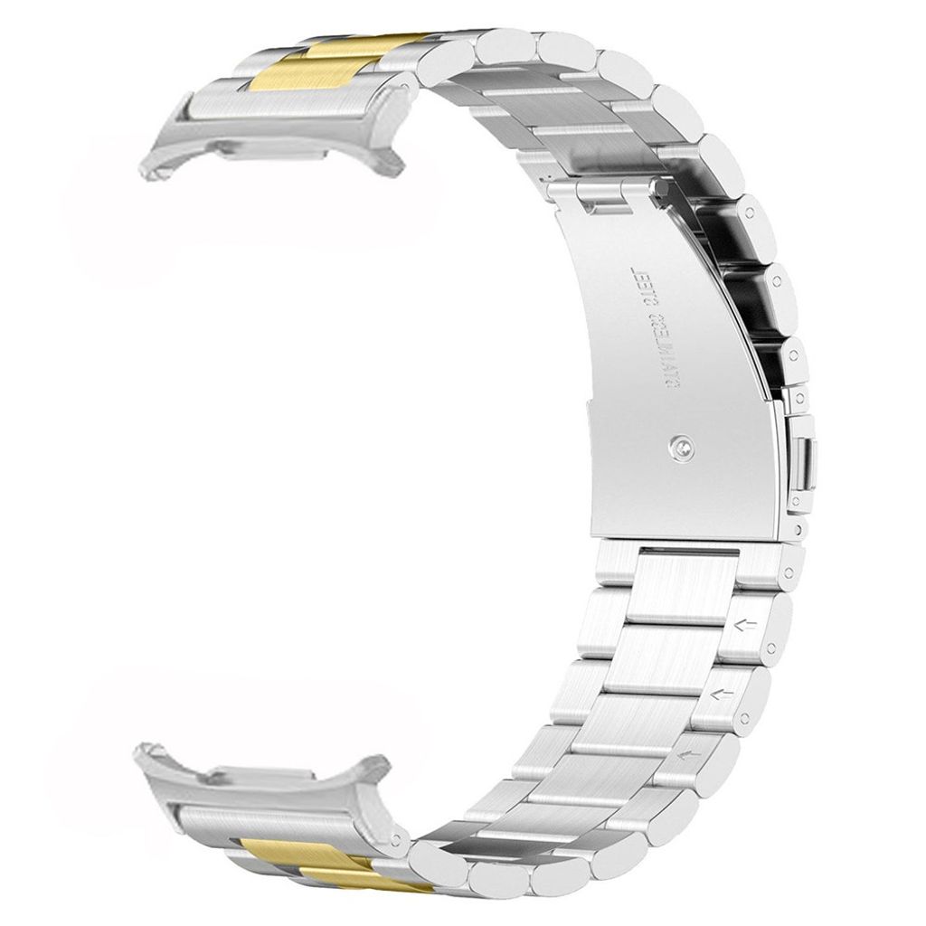 Samsung Galaxy Watch8 Kellonranneke Ruostumaton teräs 40/44mm – Hopea / Kulta