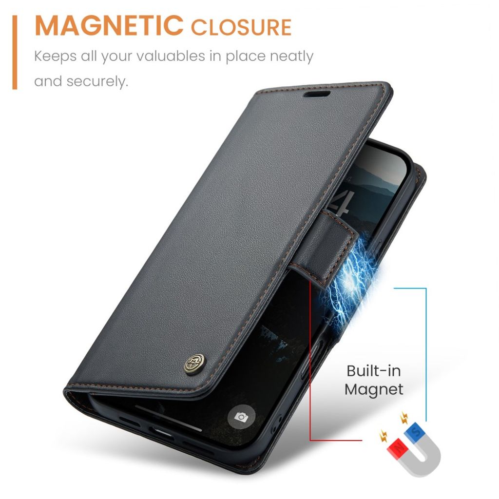 CASEME iPhone 17 Pro Max Etui med Kortspor - Svart