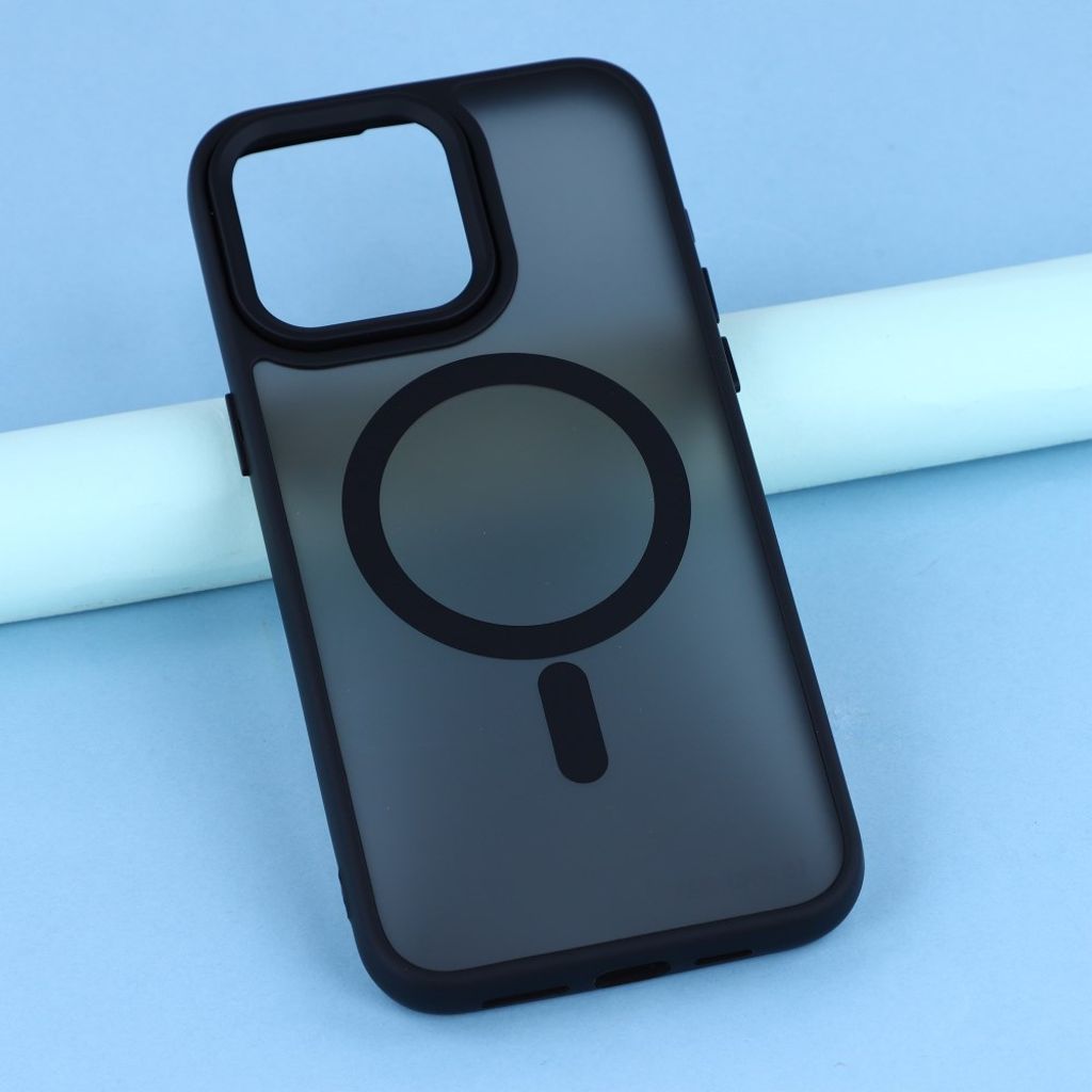 iPhone 12 Pro Max Cover MagSafe kompatibel - Sort