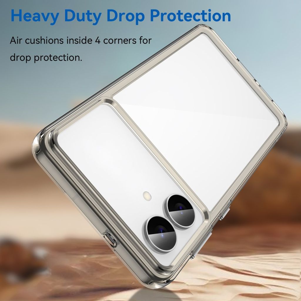 Samsung Galaxy S26 Edge Akryl Skal - Transparent Grå