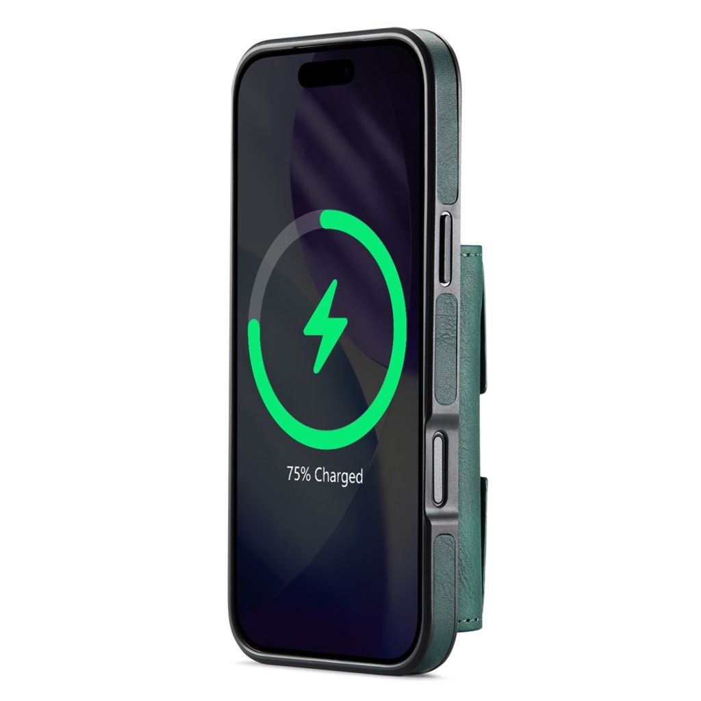 DG.MING iPhone 18 Pro Max/17 Pro Max Deksel med Magnetisk Lommebok - Grønn